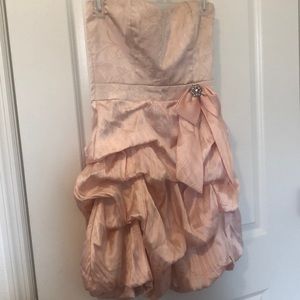 Trixxi Pink Ruching Dress